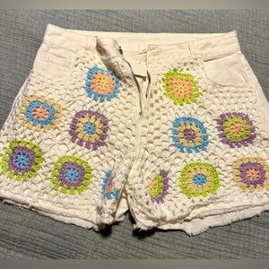 Brand new Baevely boutique crochet shorts